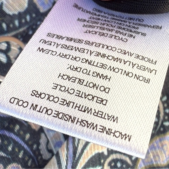 Autres Filles Black Floral Sheer Blouse | Size L | Romantic Boho Top NWT - Picture 6 of 8